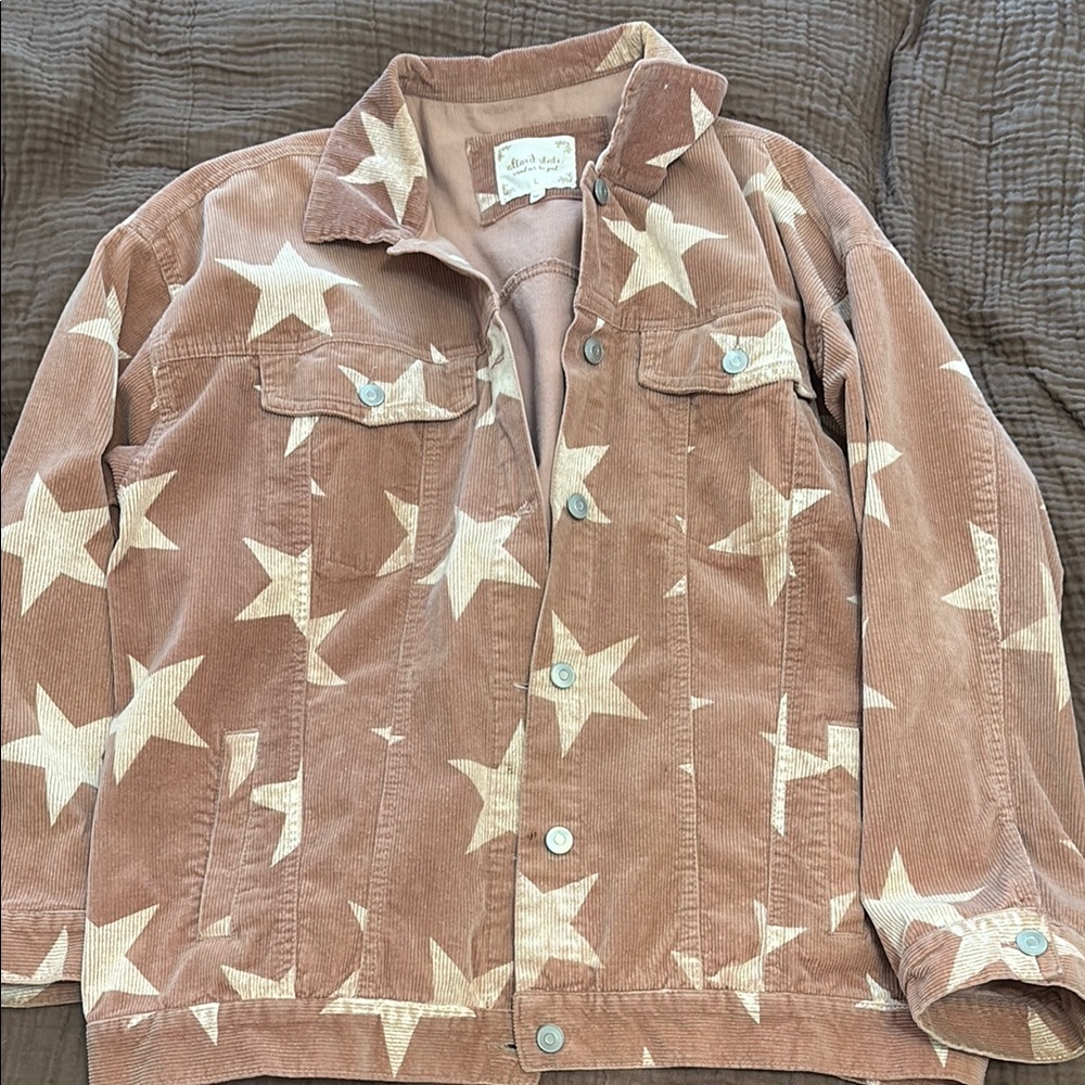 Altar'd State Millennial Pink Corduroy Jacket
